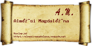 Almási Magdaléna névjegykártya